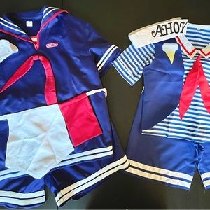 Stranger Things Costume, Robin and Steve Halloween Costume, sizes XL and S-M